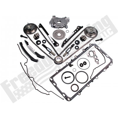 5.4L 3V 2004-2010 Ford OEM Cam Phaser, Timing Chain, Ford Performance Oil Pump, and VCT Solenoid Replacement Kit