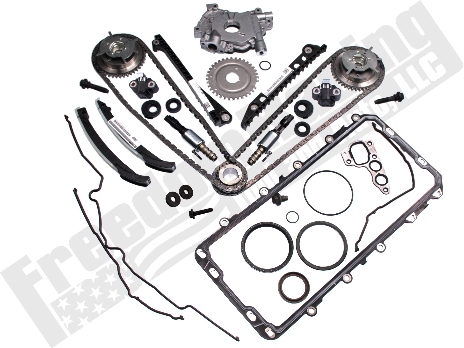 Timing Chain Kit Cam Phaser Oil Water Pump Fit 04-10 Ford 5.4 TRITON 3-Valve 