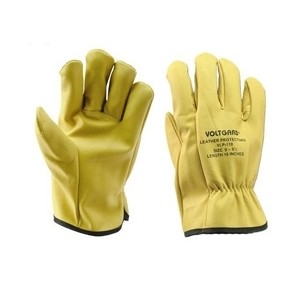 J-48755-2 Low-Voltage Leather Protector Glove - Size 10-10.5